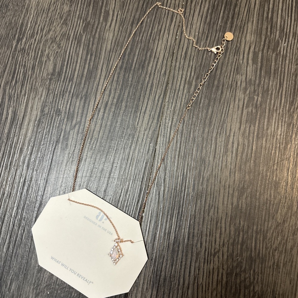 RBP7682 Can't Fight The Feeling  Rose Gold Plating Necklace - Picture 4 of 9